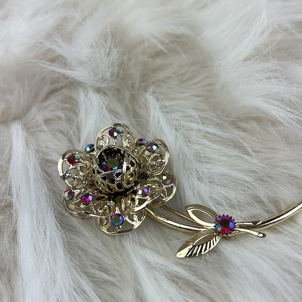 1960's Sarah Coventry flower brooch - Picture 8 of 9